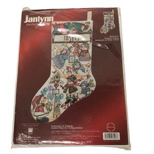 Janlynn Stocking Counted Cross Stitch Christmas Stocking Personalized 18" Length